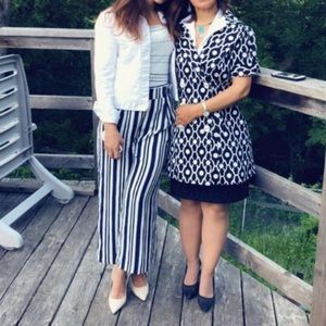 Navy & White flowing pants